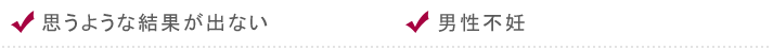 思うような結果が出ない