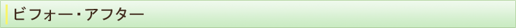 ビフォー・アフター